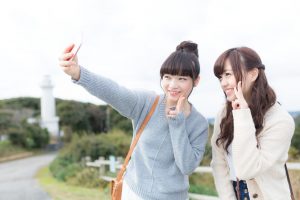GoProが活躍するシーン　自撮り