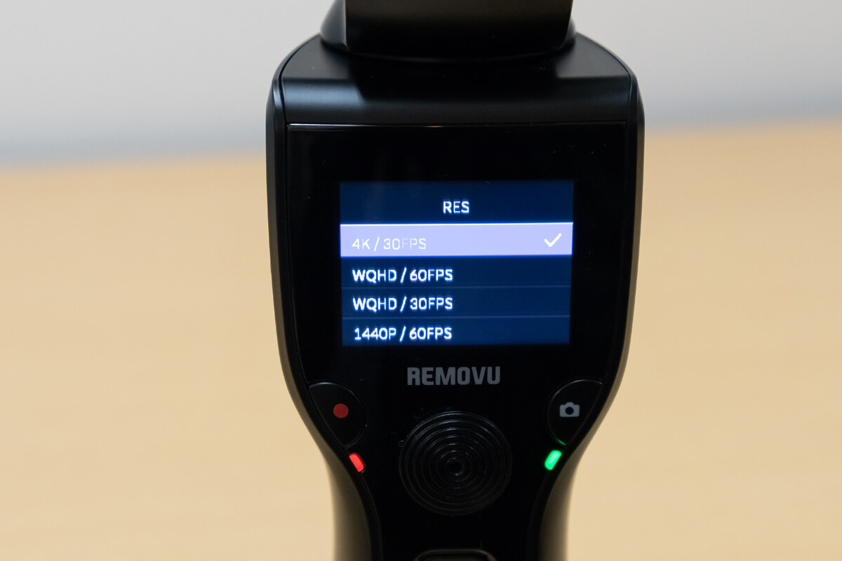 REMOVU K1 記録画質