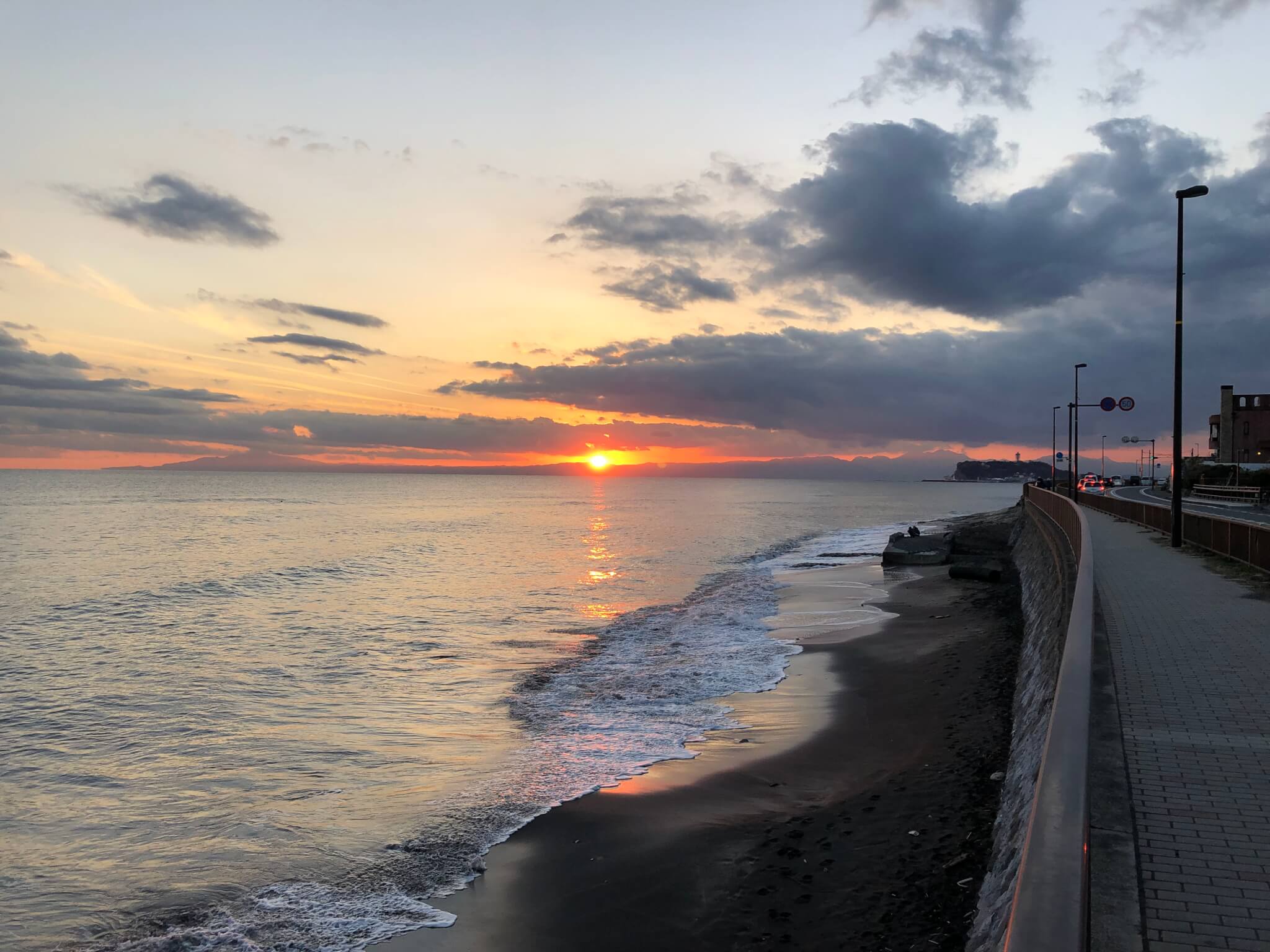 稲村ケ崎 夕日