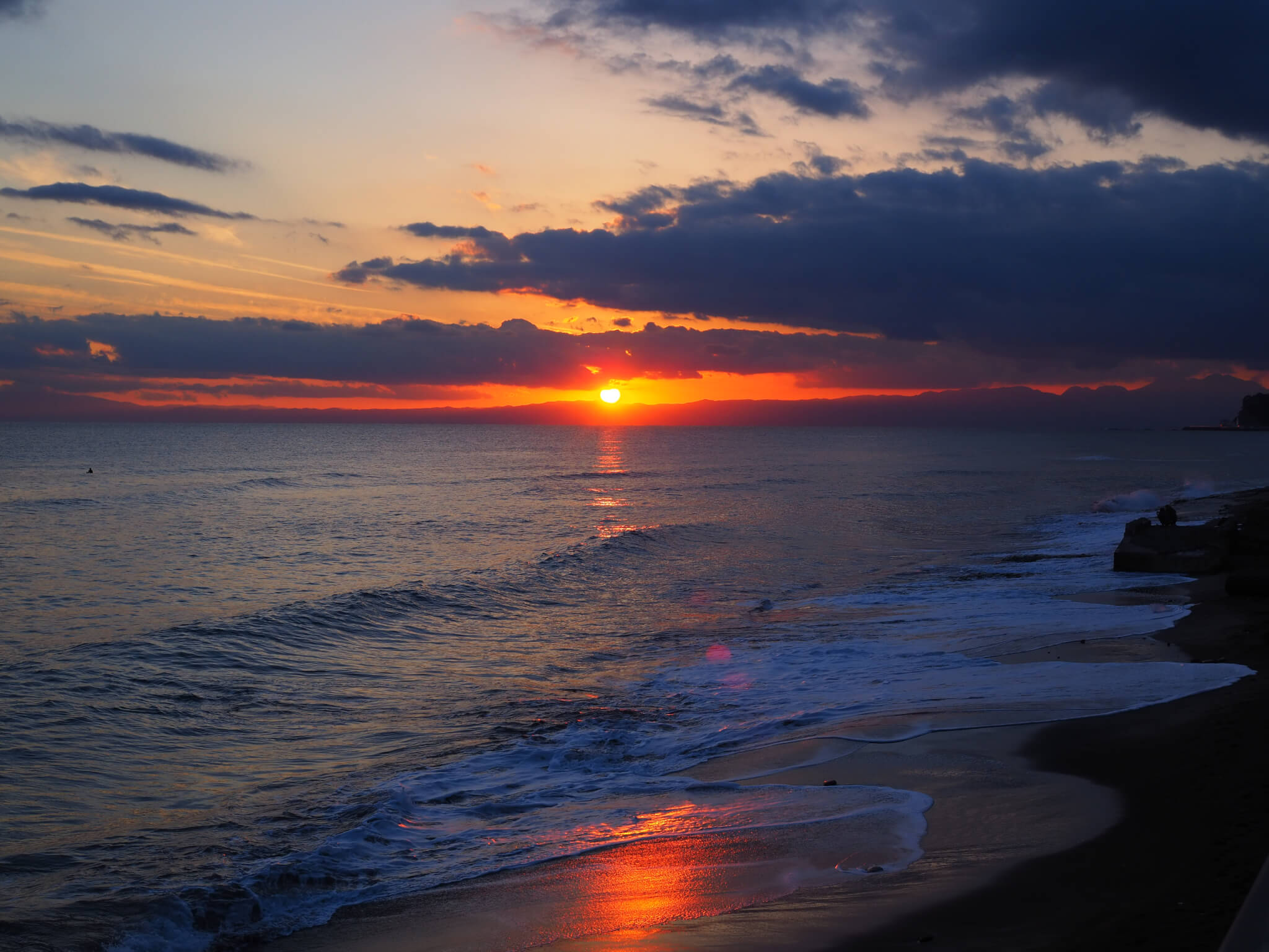 稲村ケ崎 夕日