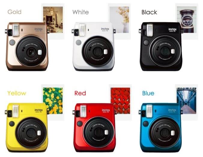 チェキ instax mini70 豊富なカラーバリエーション＆スタイリッシュなデザイン