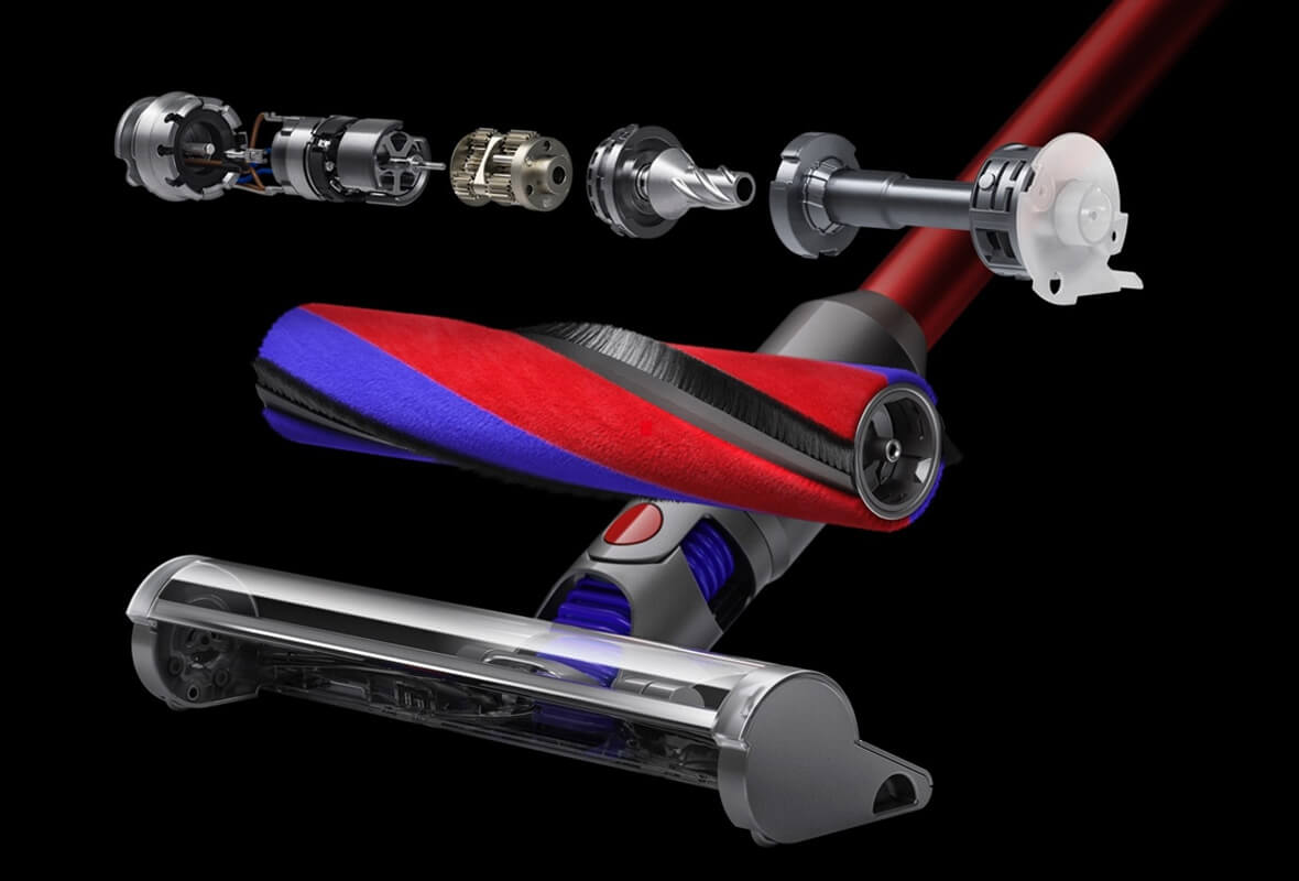 ダイソン V8 スリムの特長 新しい小型スリムソフトローラークリーナーヘッド