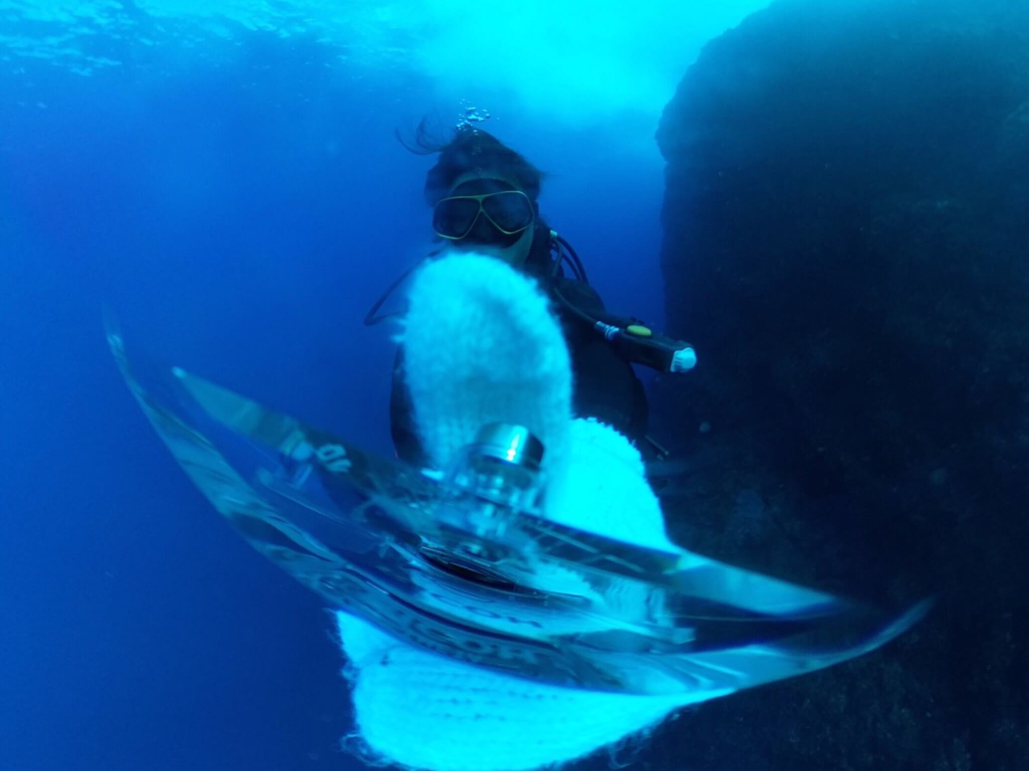 THETAの水中撮影を実際に試してわかった注意点やコツ 人や指の写り込みが気になる