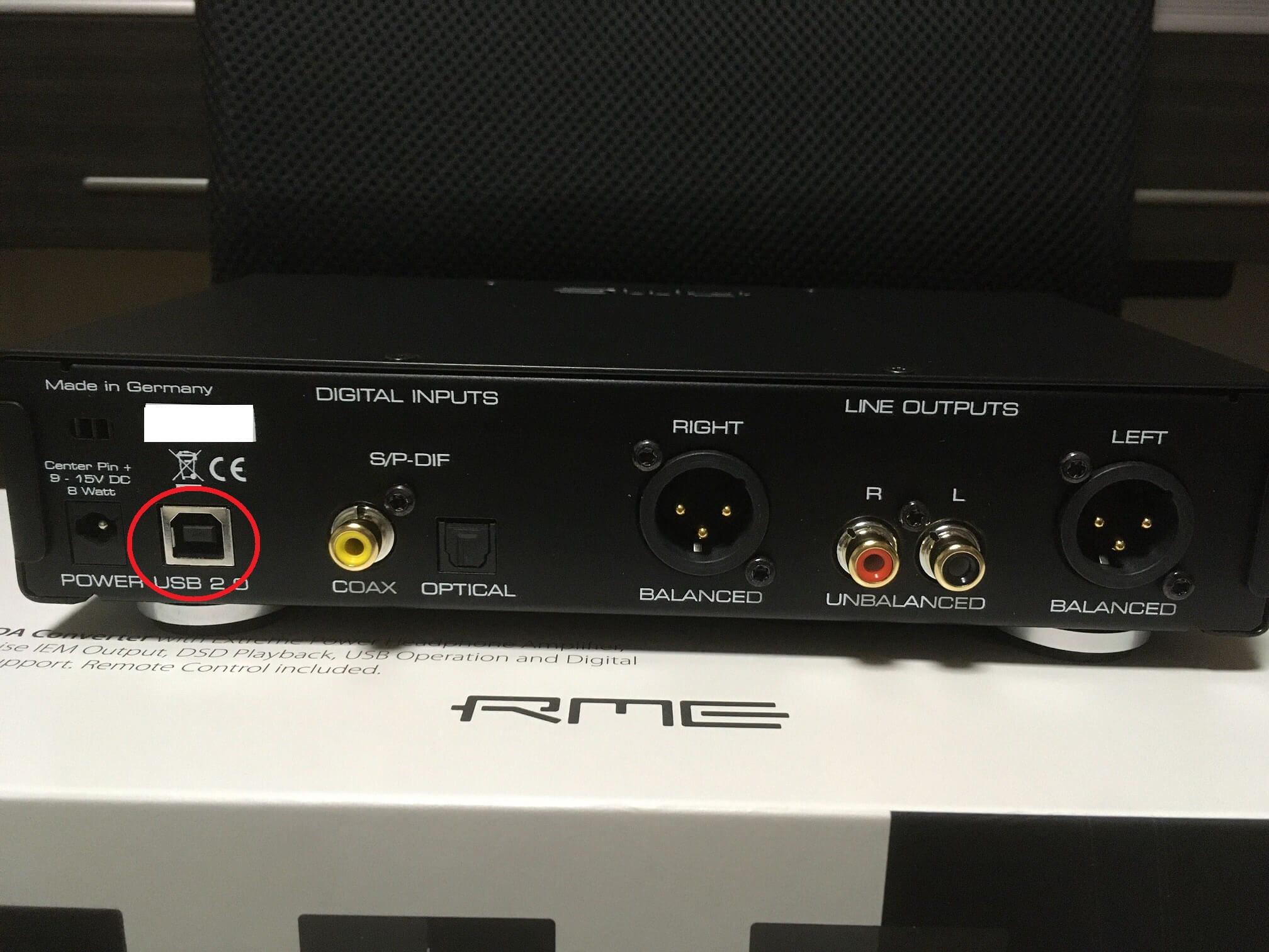 ADI-2 DAC FS　USBポート