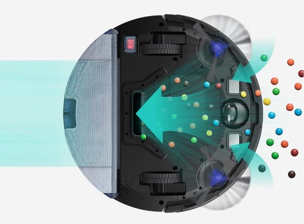 Anker Eufy RoboVac G10 Hybridの5つの特長 1. 2000Paの吸引力と水拭きのハイブリッド清掃