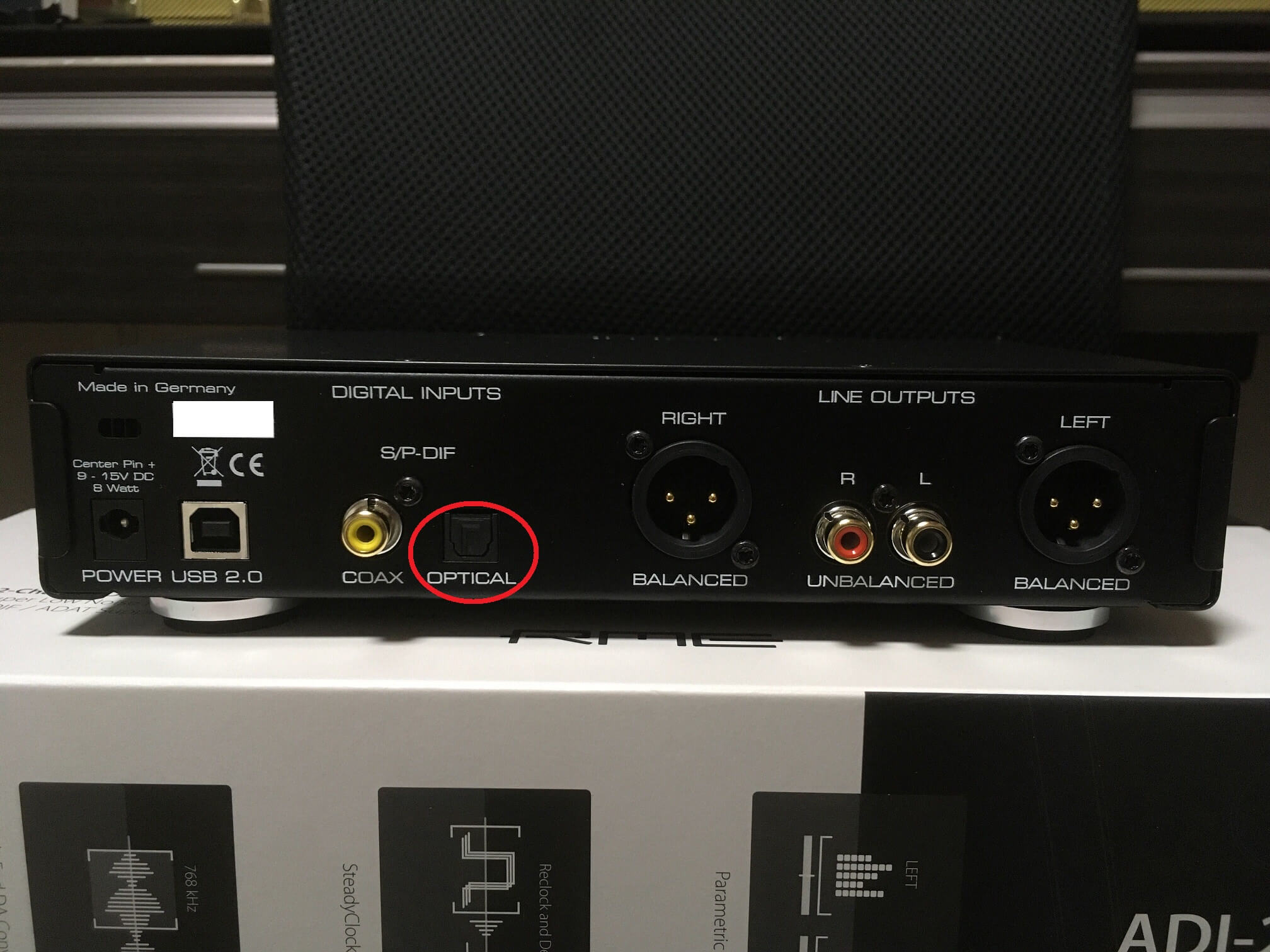 optical adi-2 dac fs
