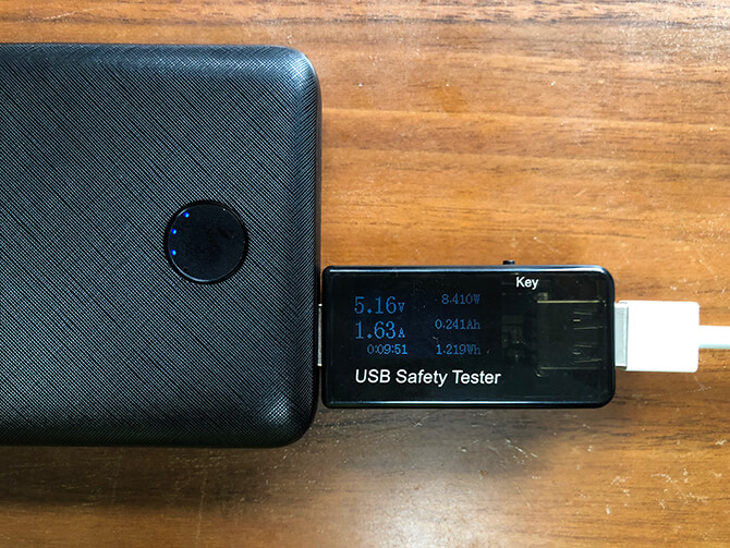 Anker PowerCore Essential 20000 PDの給電テスト