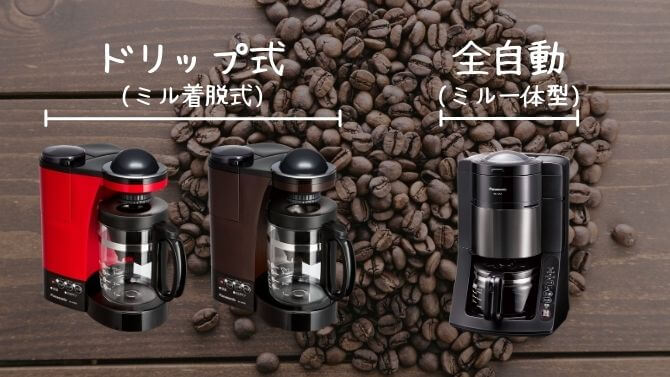 パナソニックのコーヒーメーカーの種類