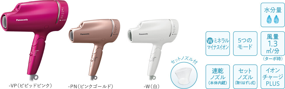 Panasonic ヘアードライヤー ナノケア EH-NA9Bの特徴