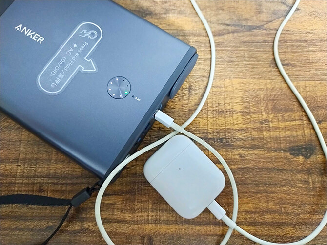 Anker PowerHouse 100の低電流モード