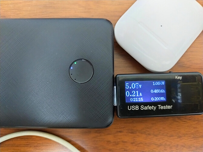 Anker PowerCore Slim 10000 PD 20Wの低電流モード