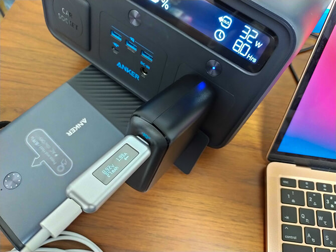 Anker PowerCore Fusion 10000の出力チェック