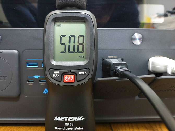 Anker PowerHouse II 800の動作音