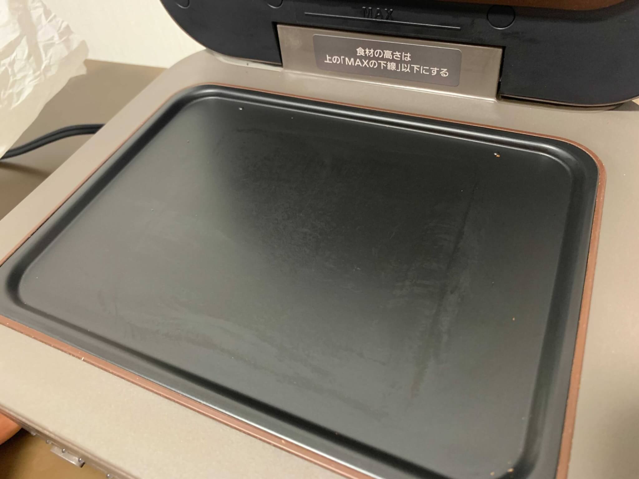 ブレッドオーブン　焼いた後の庫内