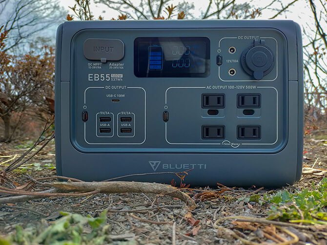 BLUETTI EB55の実機レビュー