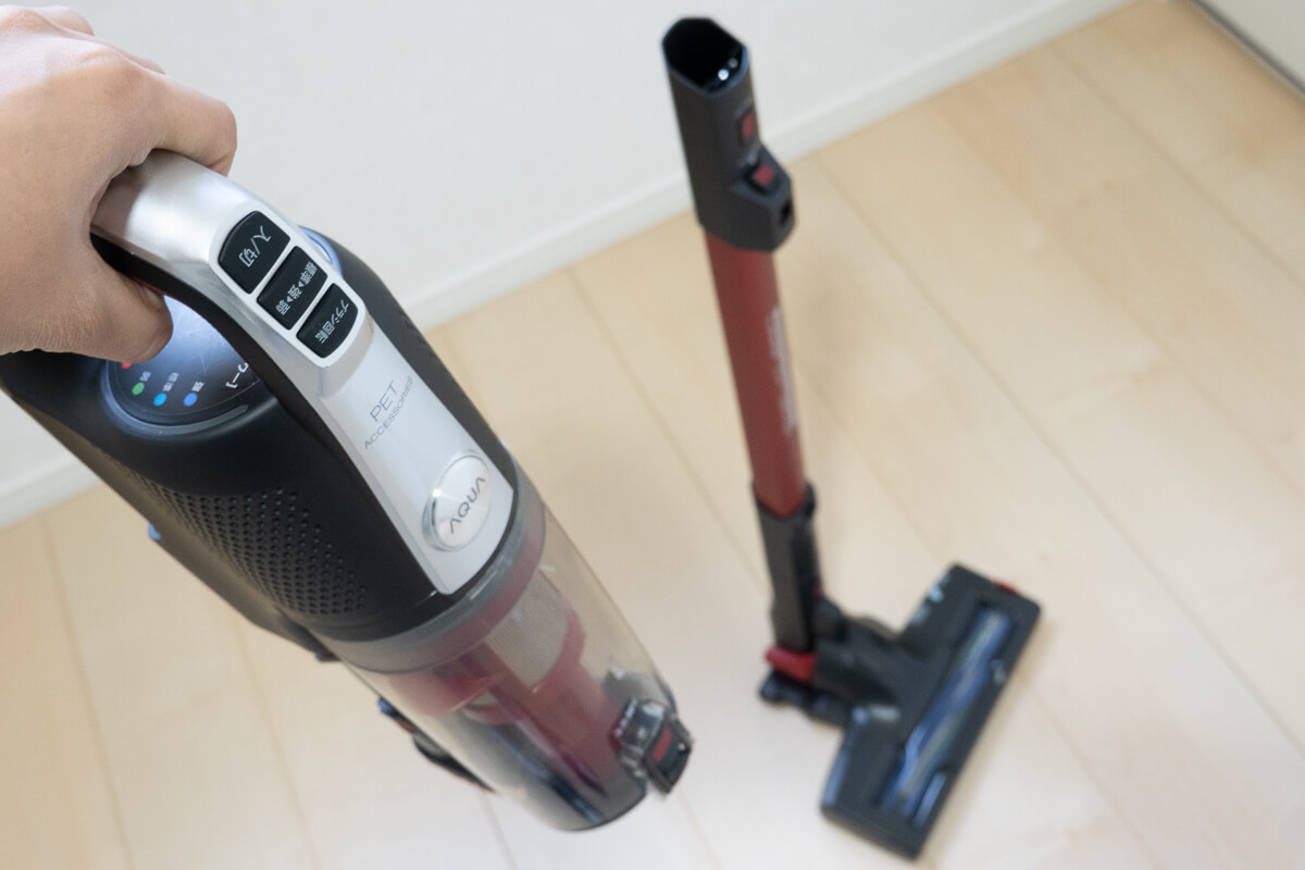AQUA AQC-HF500を使って感じた魅力と注意点 ○ 自立するのが嬉しい