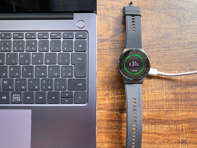 HUAWEI WATCH GT 2 Proはワイヤレス充電