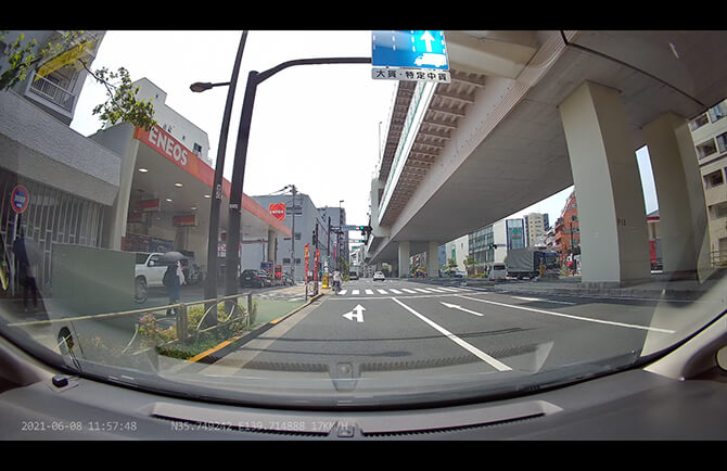 JAPAN AVE. 4KドライブレコーダーGT65の逆光補正
