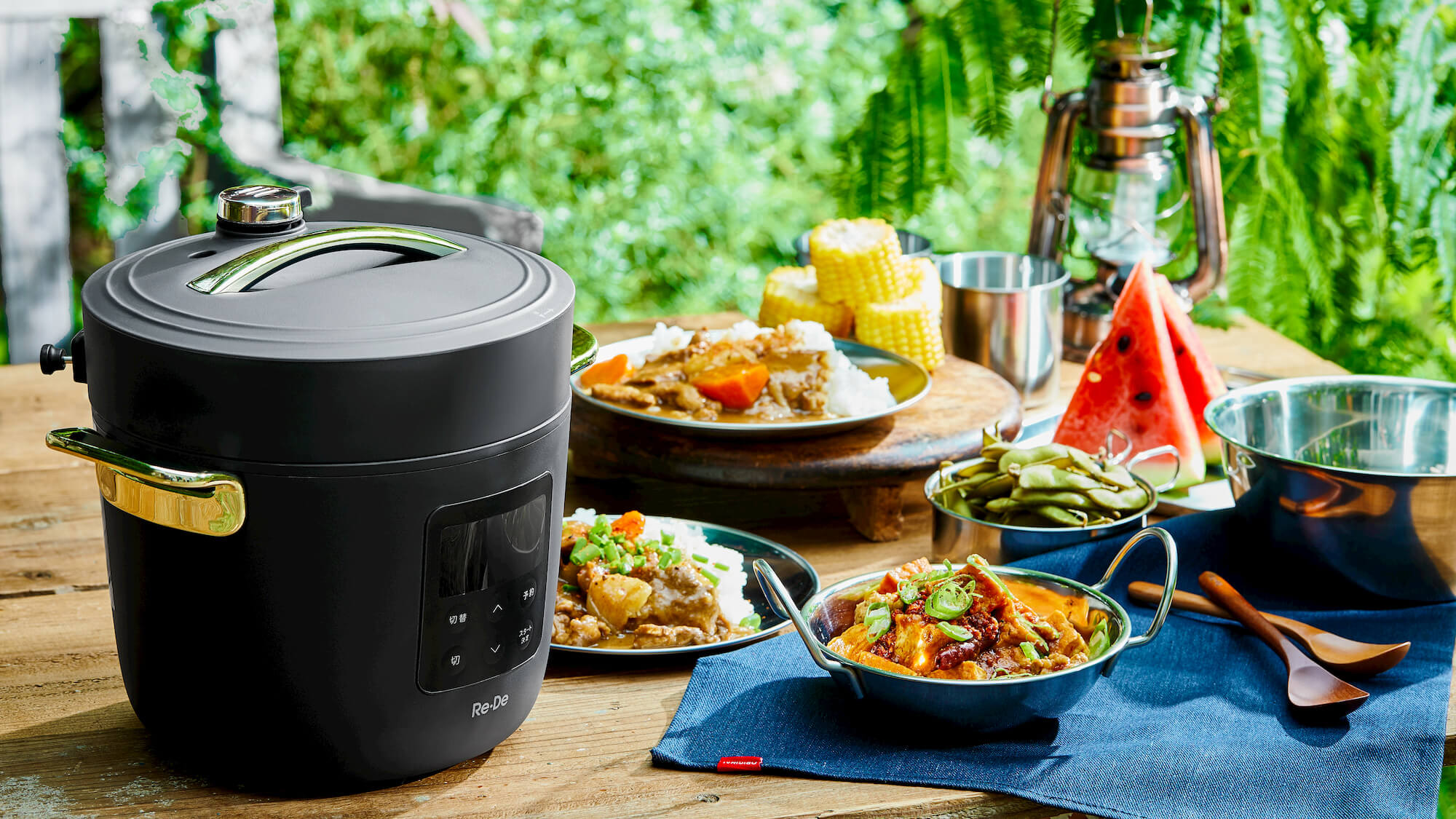Re・De Pot リデポット 電気圧力鍋 2L BLACK PCH-20LB