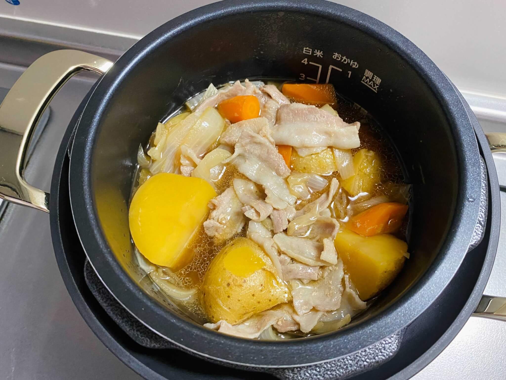 Re・De Pot リデポット 電気圧力鍋 2L BLACK PCH-20LB