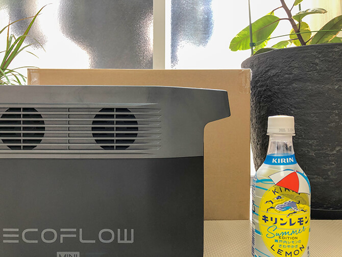 EcoFlow DELTA mini(エコフロー デルタミニ)のサイズ感