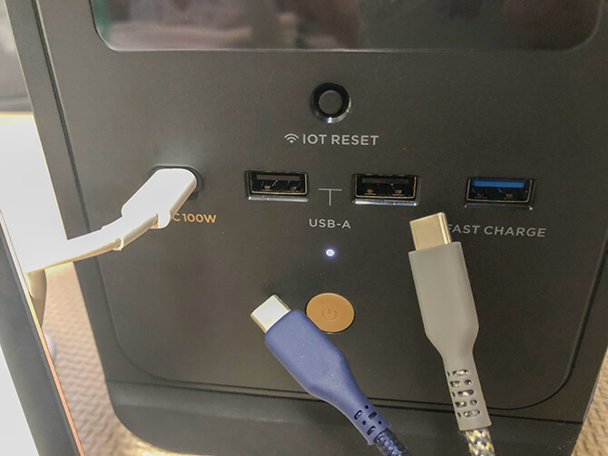 EcoFlow DELTA mini(エコフロー デルタミニ)のUSB-C