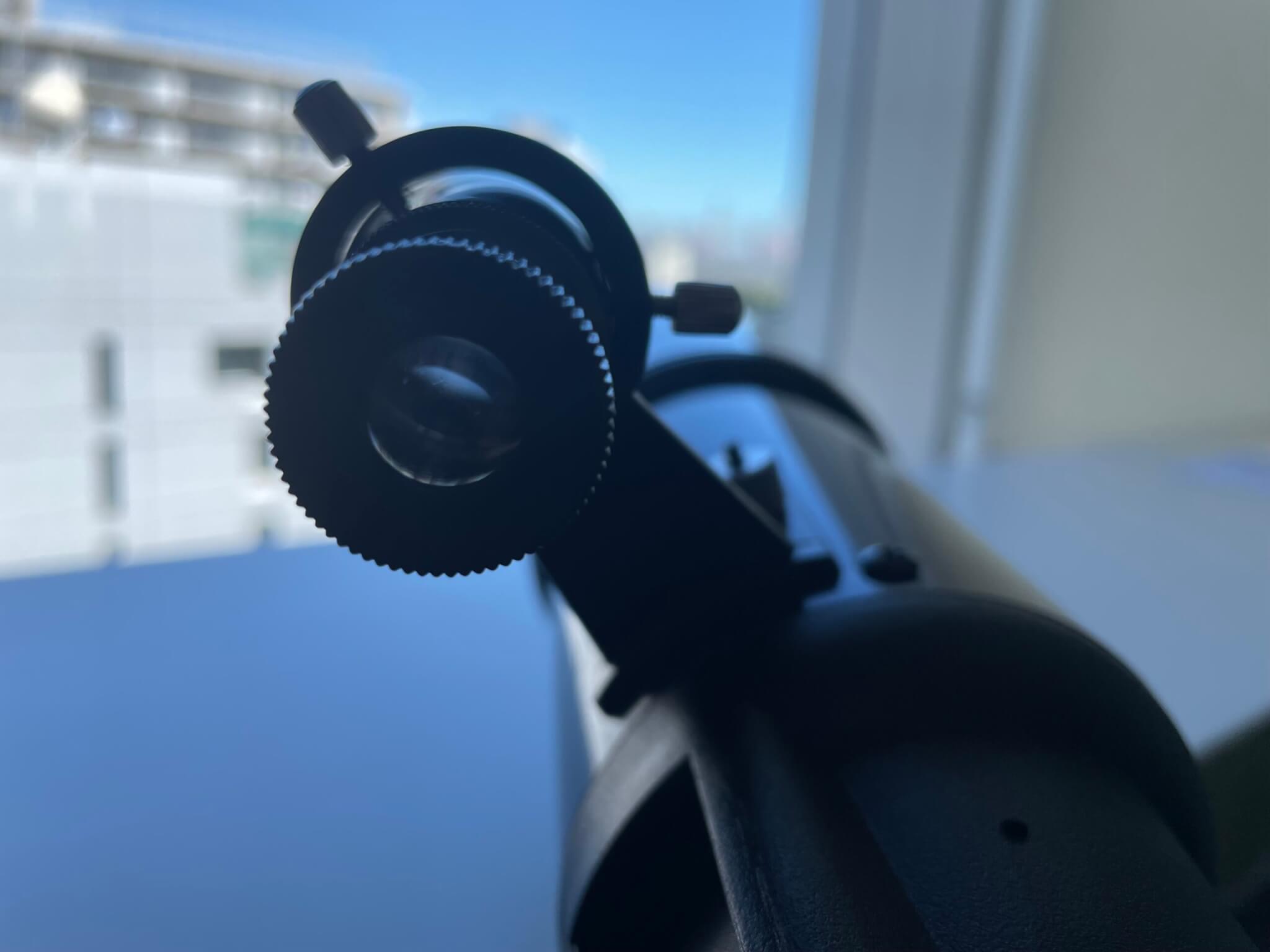 実際に「Travel Scope 80 with BP & SPH」で観測をしてみた ファインダーで目標物を捉える