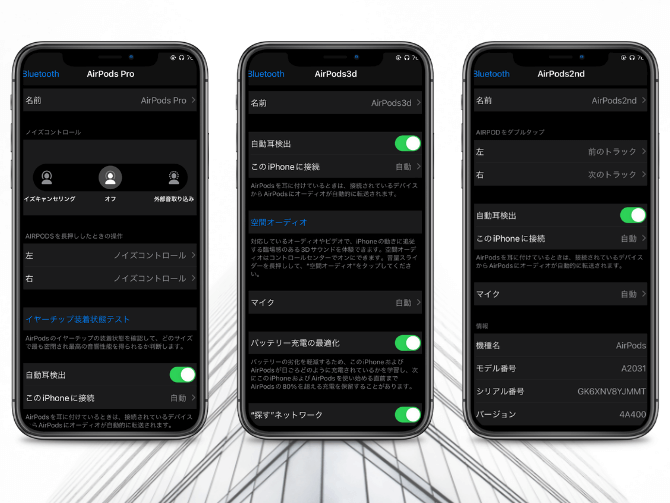 Apple AirPods 3(第3世代,2021年モデル)のiPhoneでのカスタマイズ方法