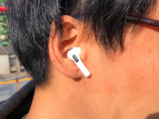 Apple AirPods 3(第3世代,2021年モデル)の装着感