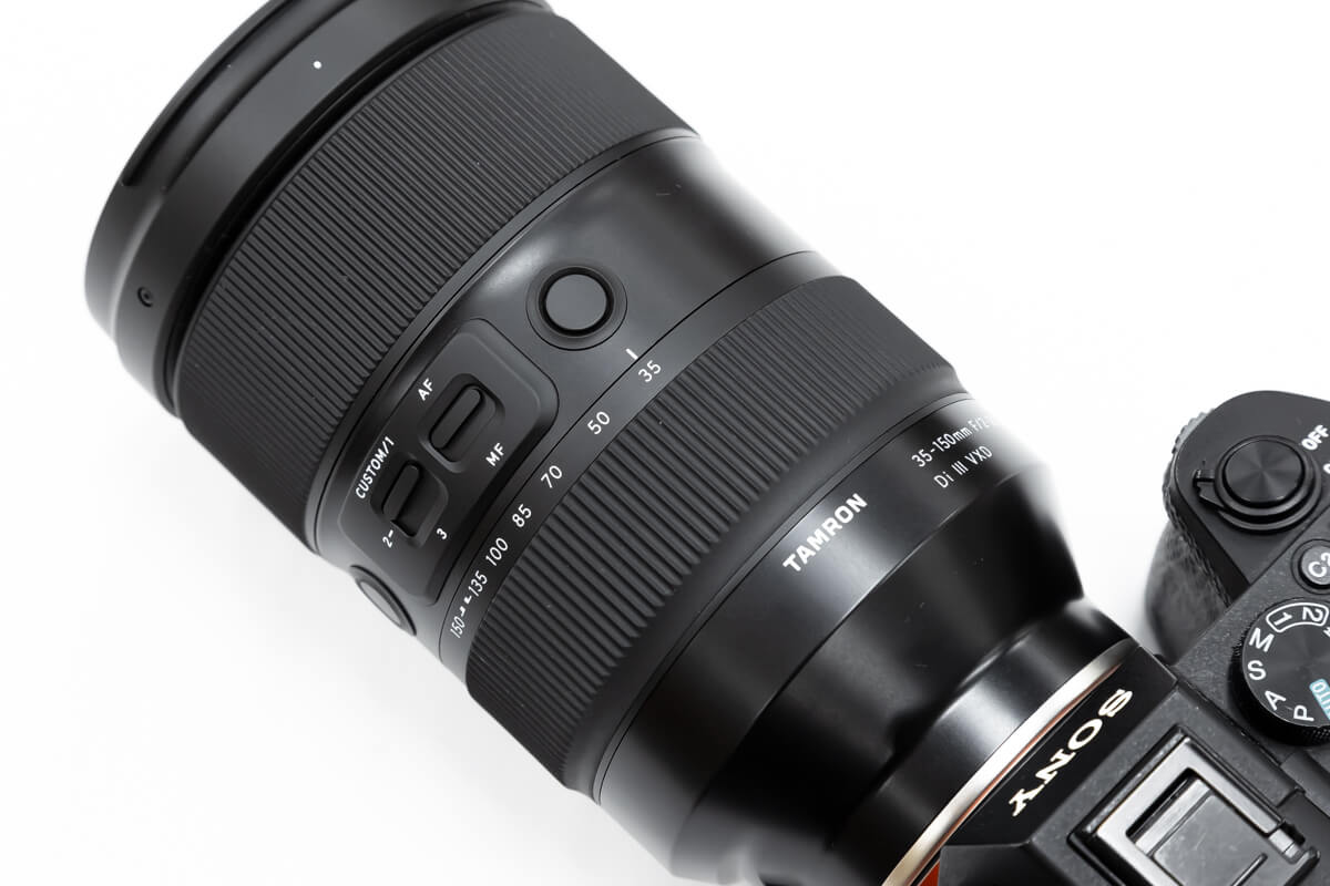 TAMRON 35-150mm F/2-2.8 Di III VXD 外観デザイン
