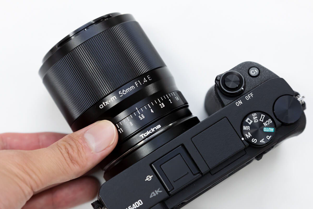 Tokina atx-m 56mm F1.4 絞りリング