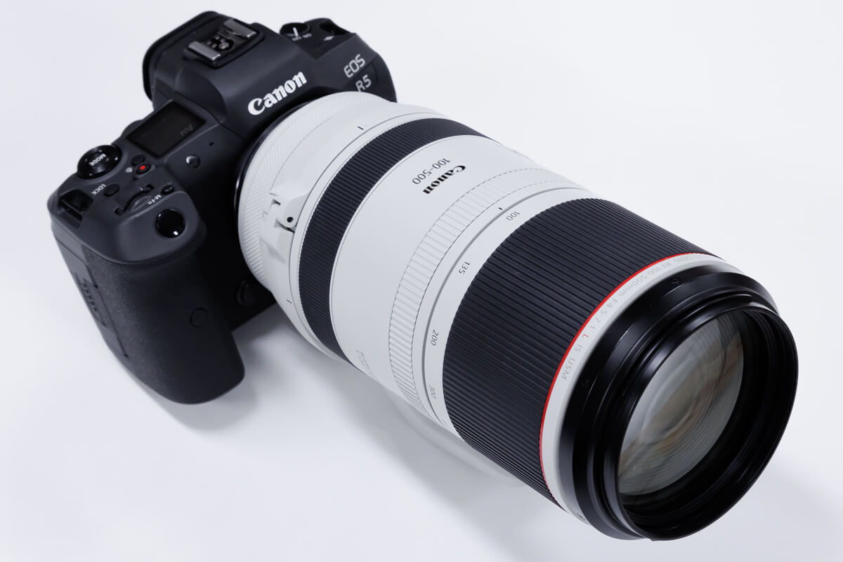 Canon RF100-500mm F4.5-7.1L IS USM 白レンズ