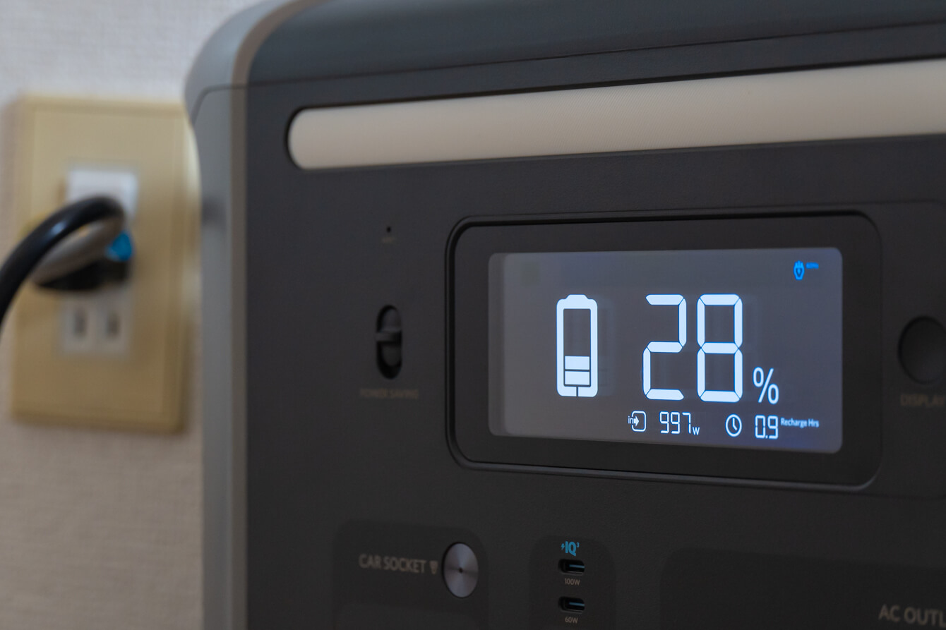 Anker 757 Portable Power Stationの充電性能