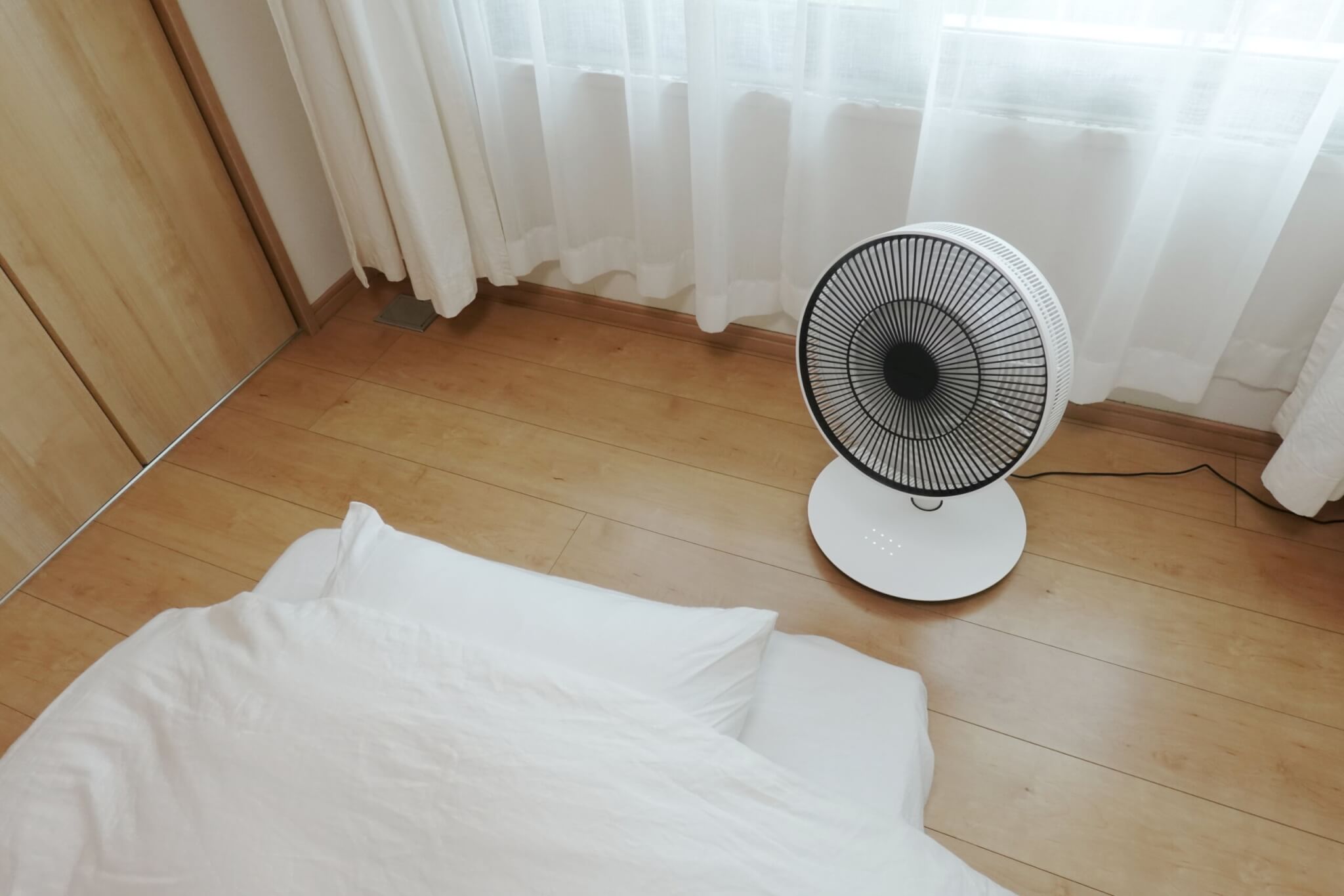 The GreenFan EGF-1700　音が静かで眠りをさまたげない