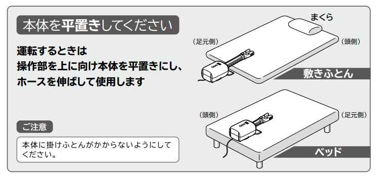 「日立 布団乾燥機 HFK-CV1A」を使用してみた。設置の仕方
