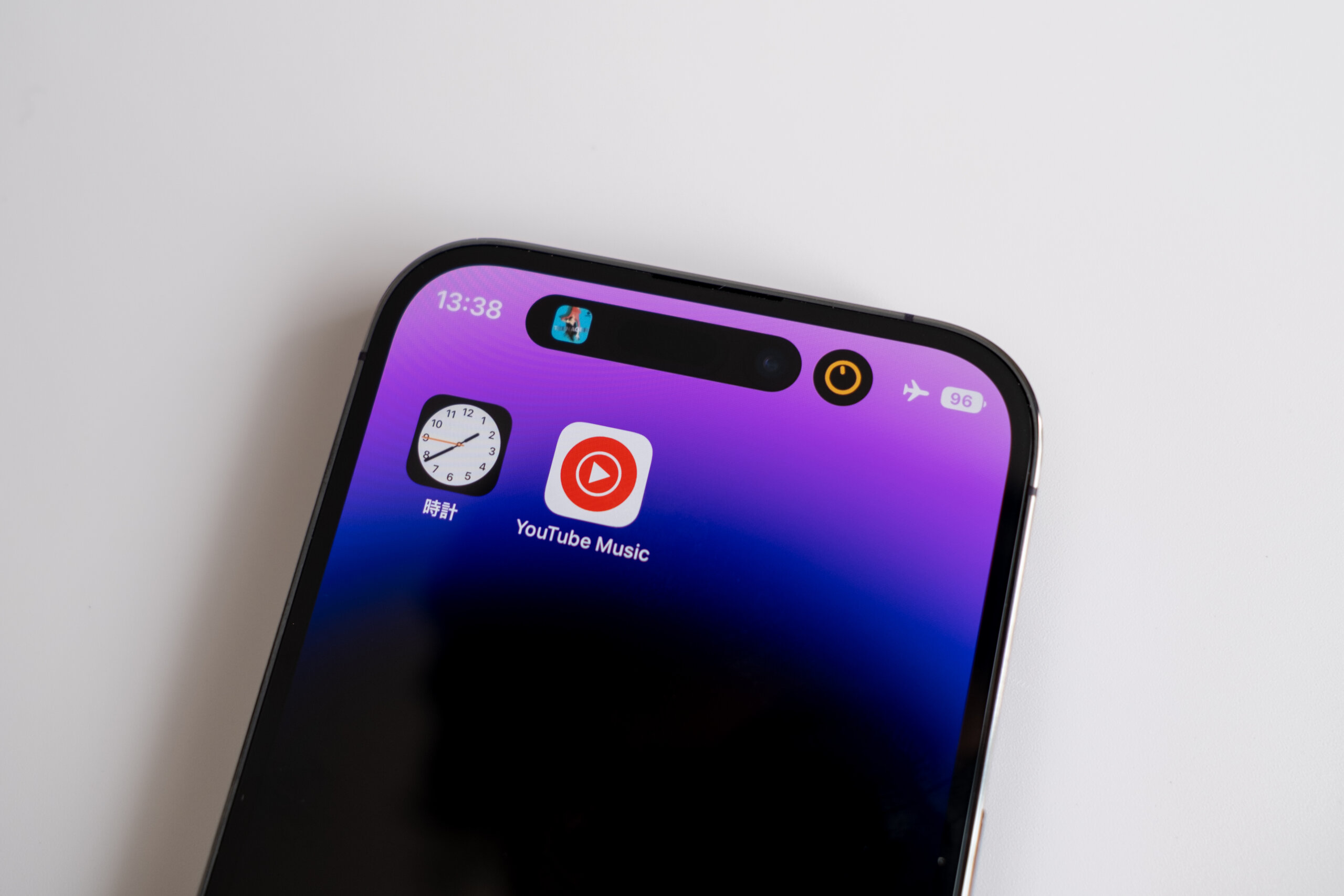 iPhone 14 Pro Dynamic Islandのアニメーションの様子(複数アプリ)