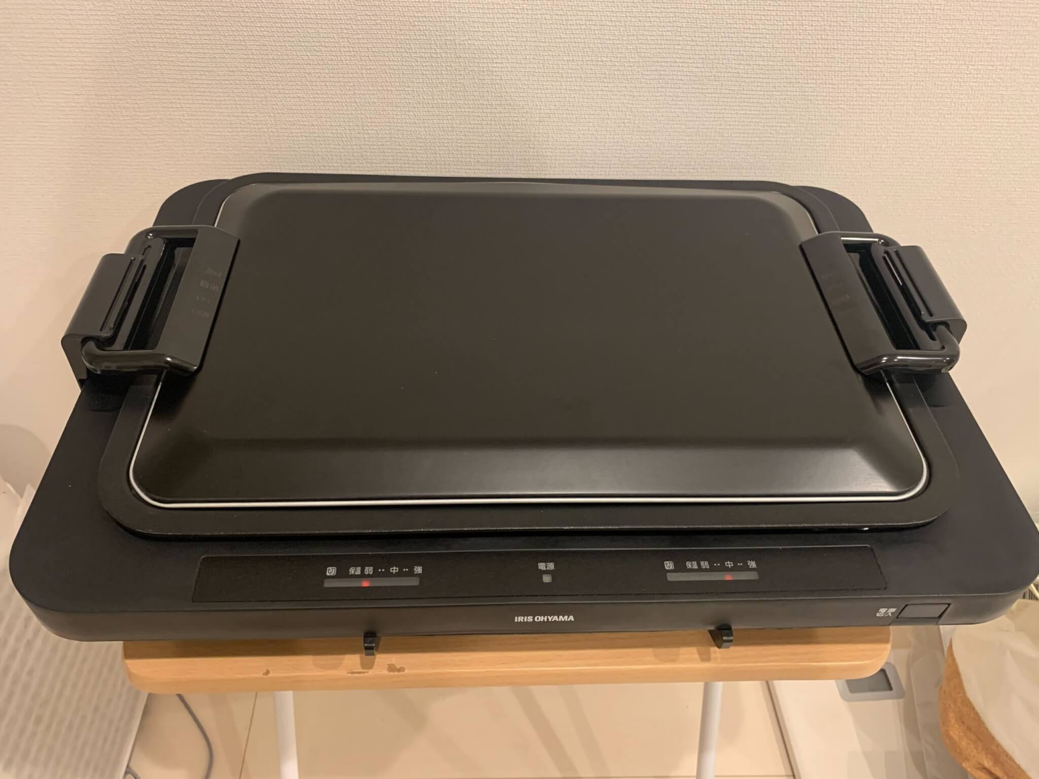 アイリスオーヤマ 左右温調ホットプレート サイズ
