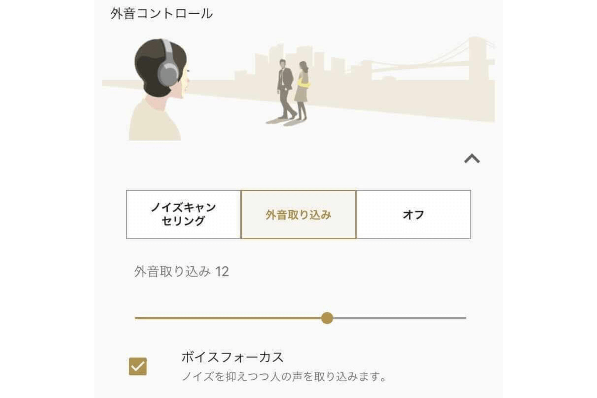 SONY LinkBuds S WF-LS900N 外音もコントロールが可能