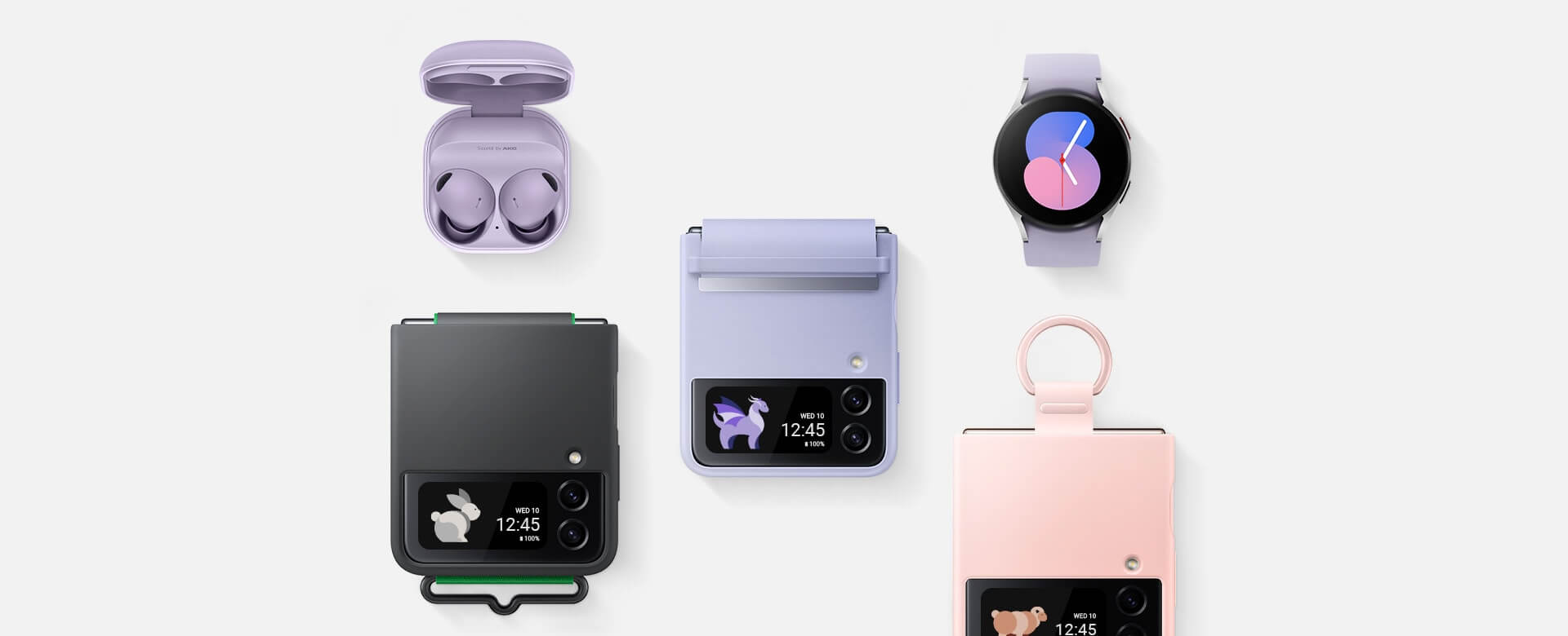 Galaxy Z Flip4 アクセサリーが豊富