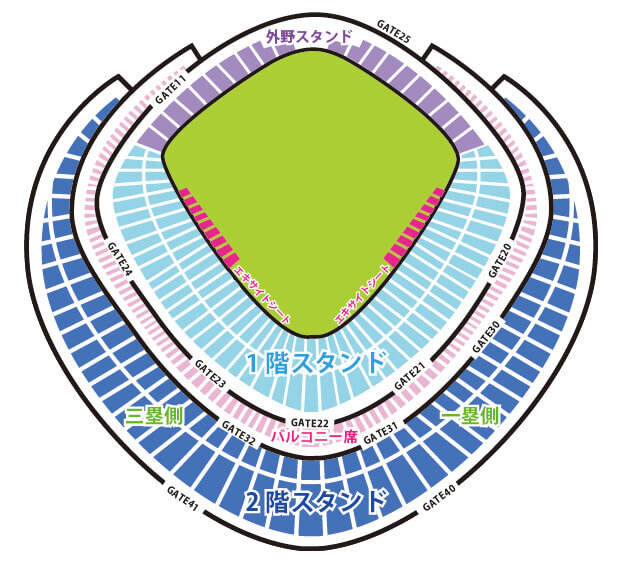 東京ドーム　座席表
