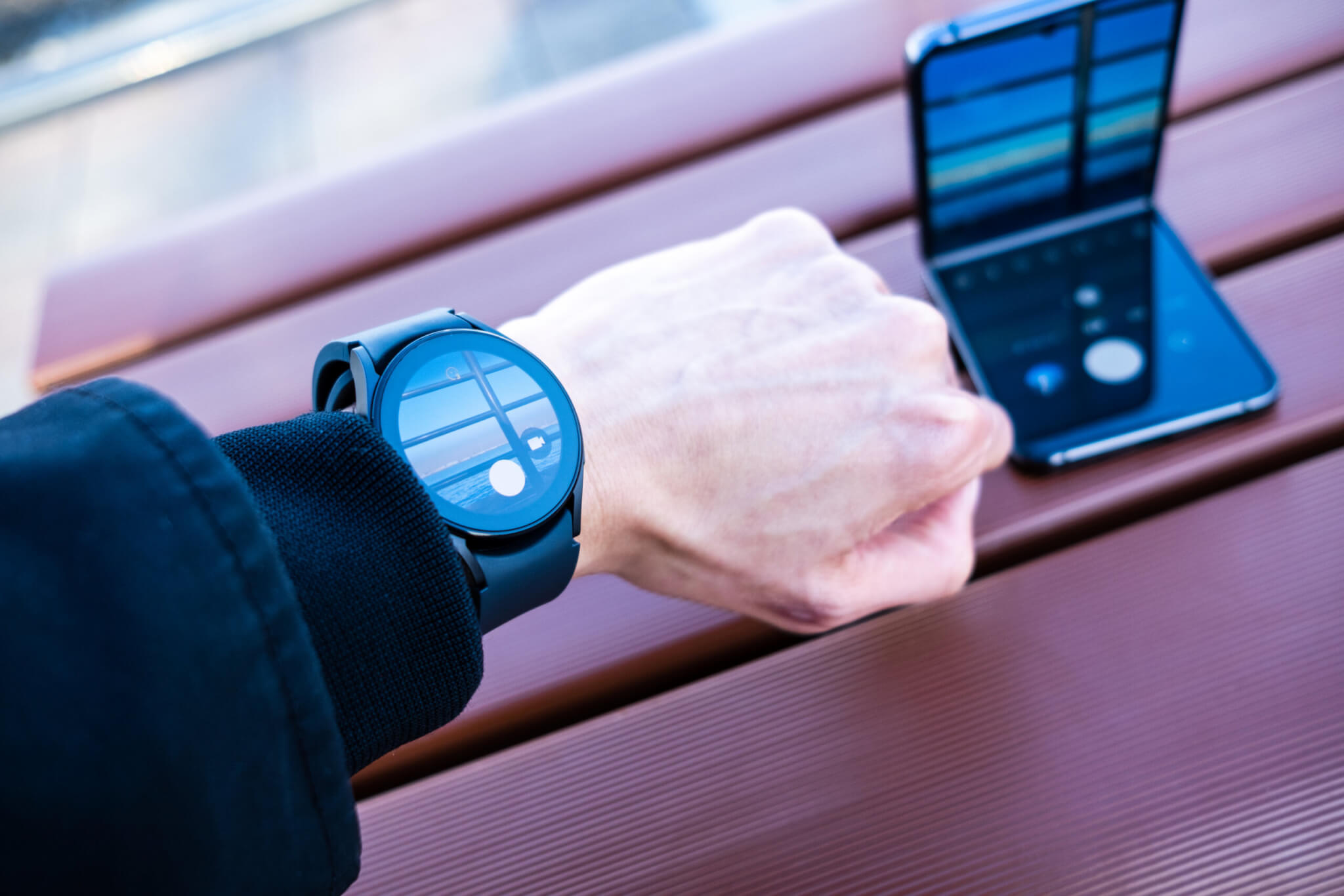 Galaxy Watch5 カメラコントローラーが使用できる