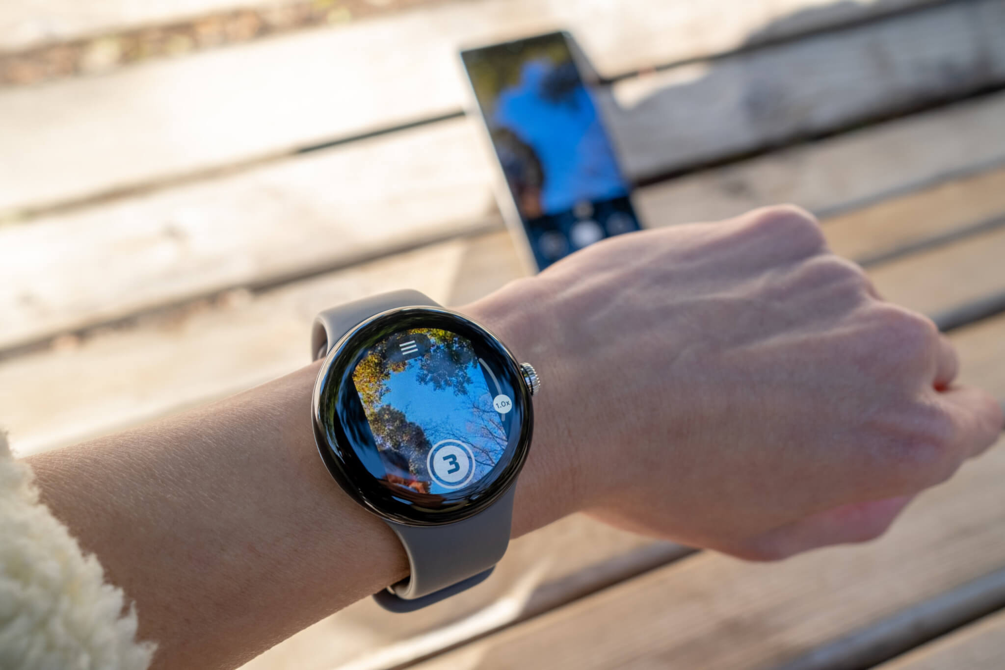 Google Pixel Watch カメラアプリ精度がイマイチ