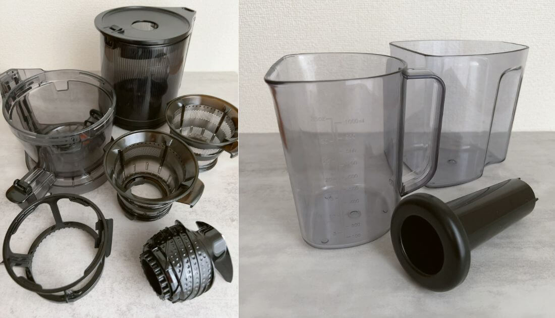 HUROM スロージューサー マイスター H320N 付属品
