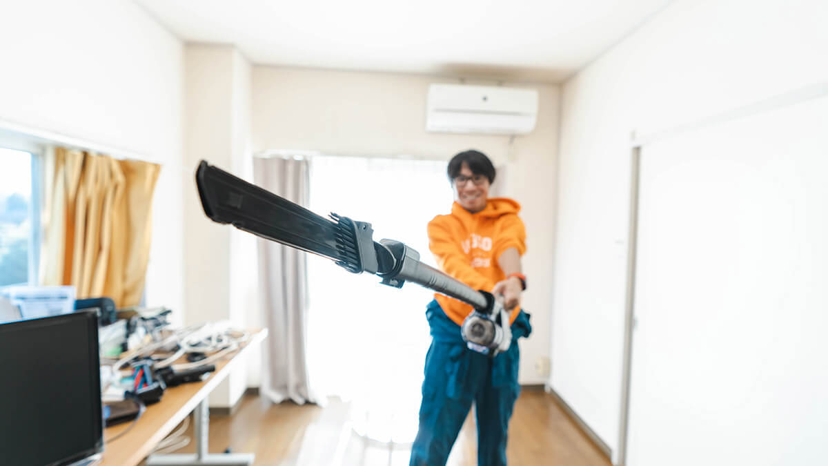 掃除機はアタッチメントで自由自在