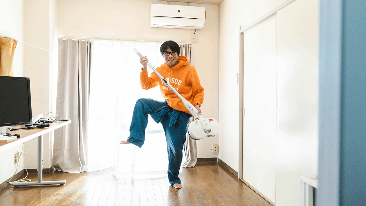 電動モップは楽しい