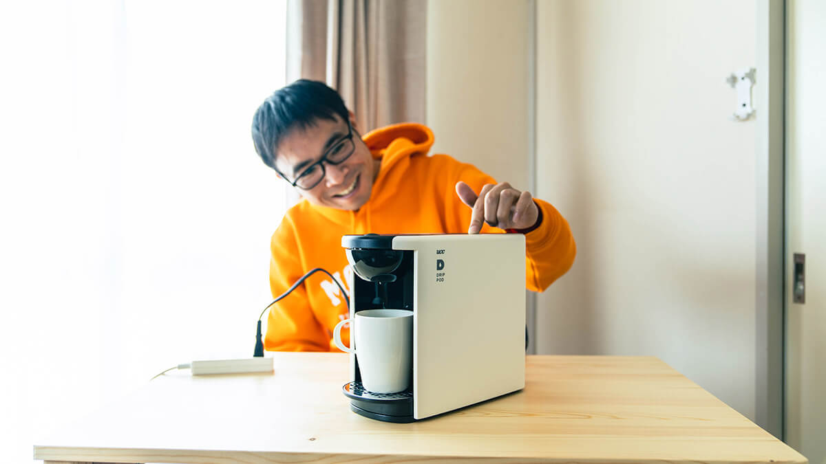 カプセルコーヒーメーカーを使ってみる