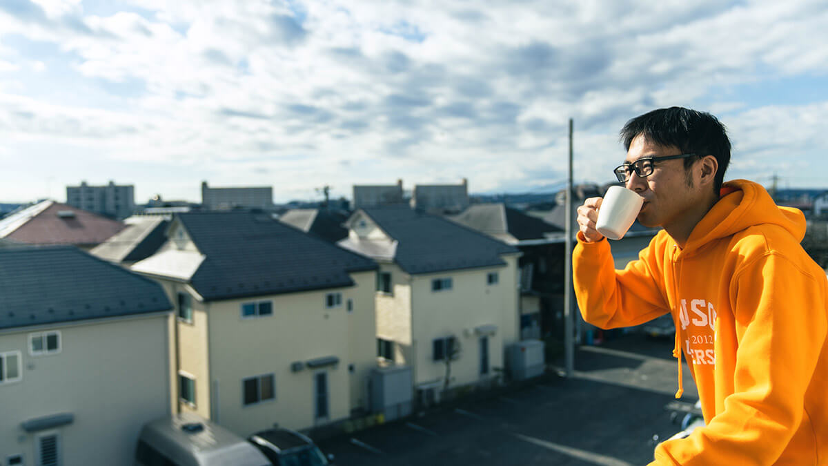 山々を見ながらのコーヒーが格別