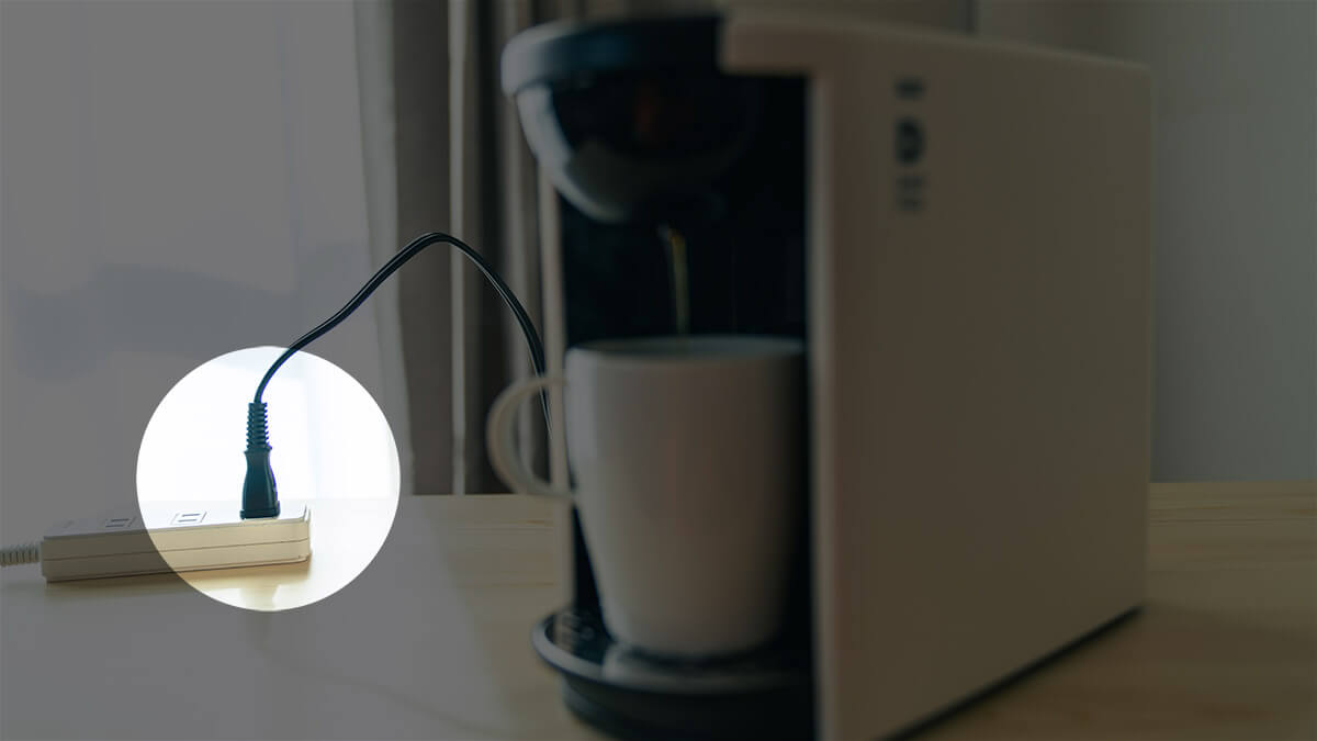 山でコーヒーメーカーを使うには電源が必要