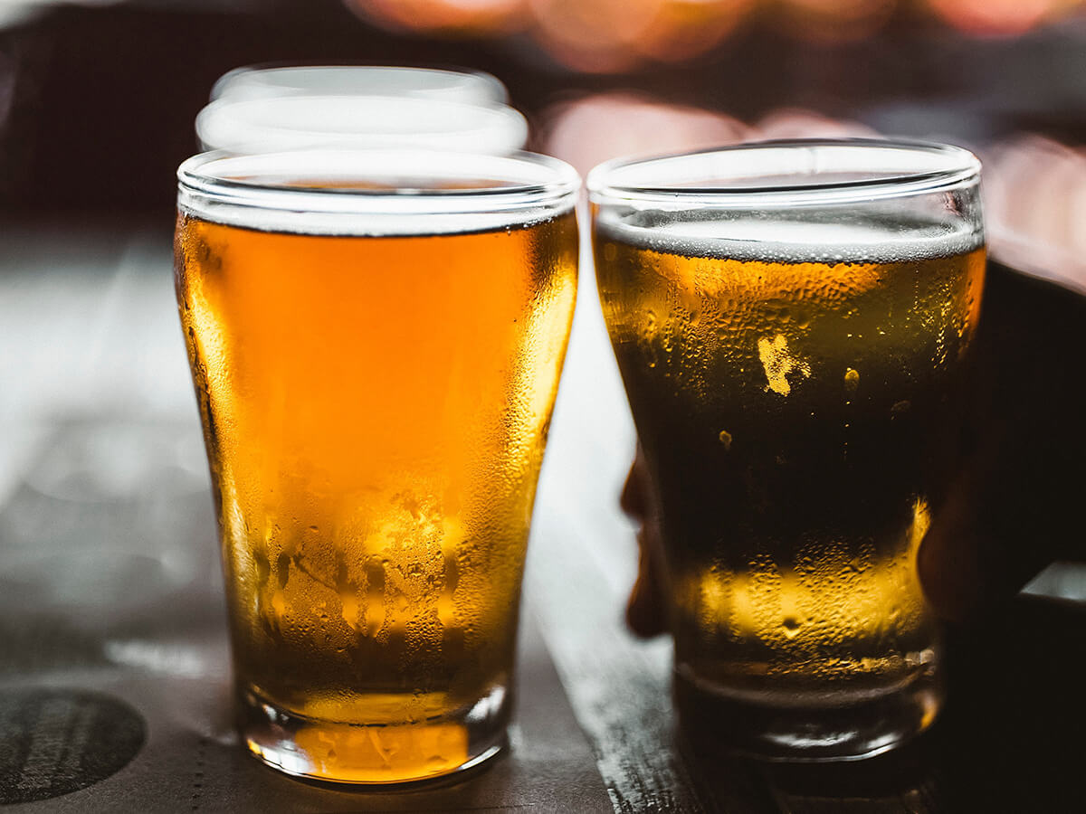 ビールグラスの結露