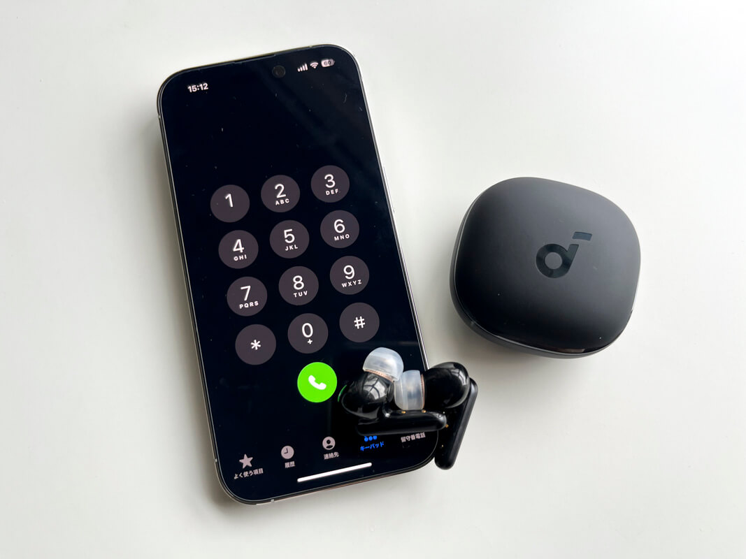 Anker Soundcore Liberty 4を実際に使ってみた感想 ◯：ノイズリダクション機能によって通話相手にクリアな音声を届ける